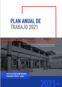 PLAN ANUAL DE TRABAJO 2021